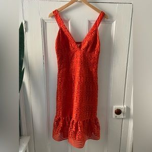 DVF coral dress size 6